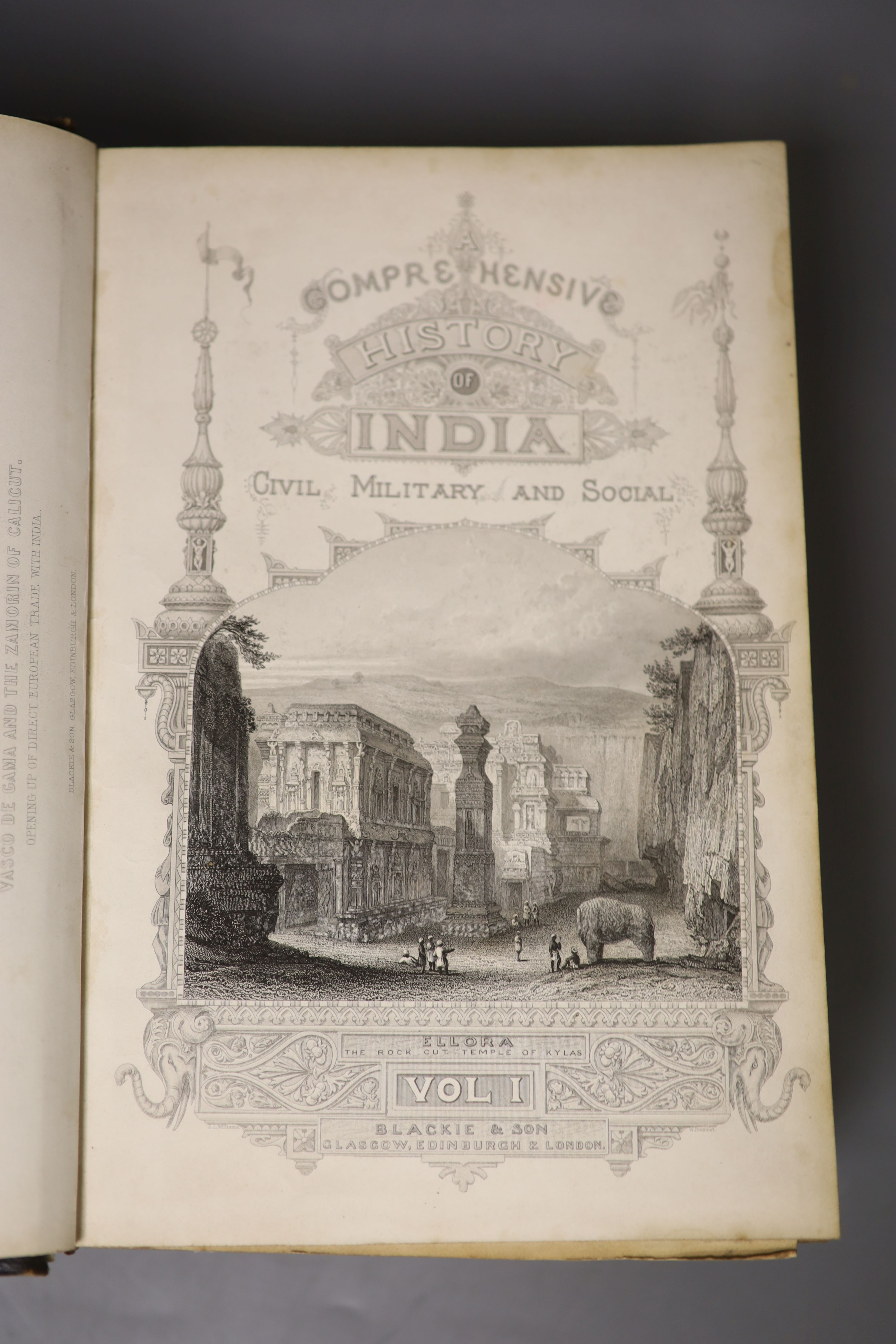 History of India, in 2 volumes and Buffons Natural History